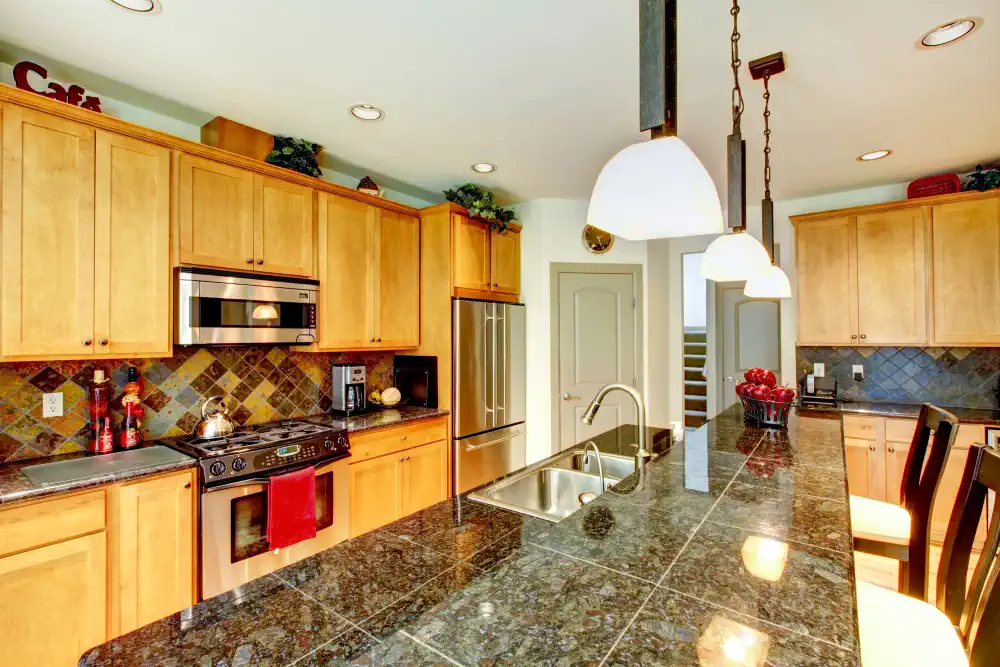 Modern Kitchen with Gorgeous Granite Countertops Fuquay-Varina NC